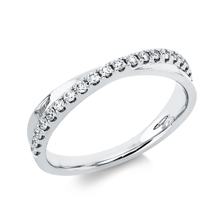 Modern Woman Ring Weißgold 18kt Ref-1IP02
