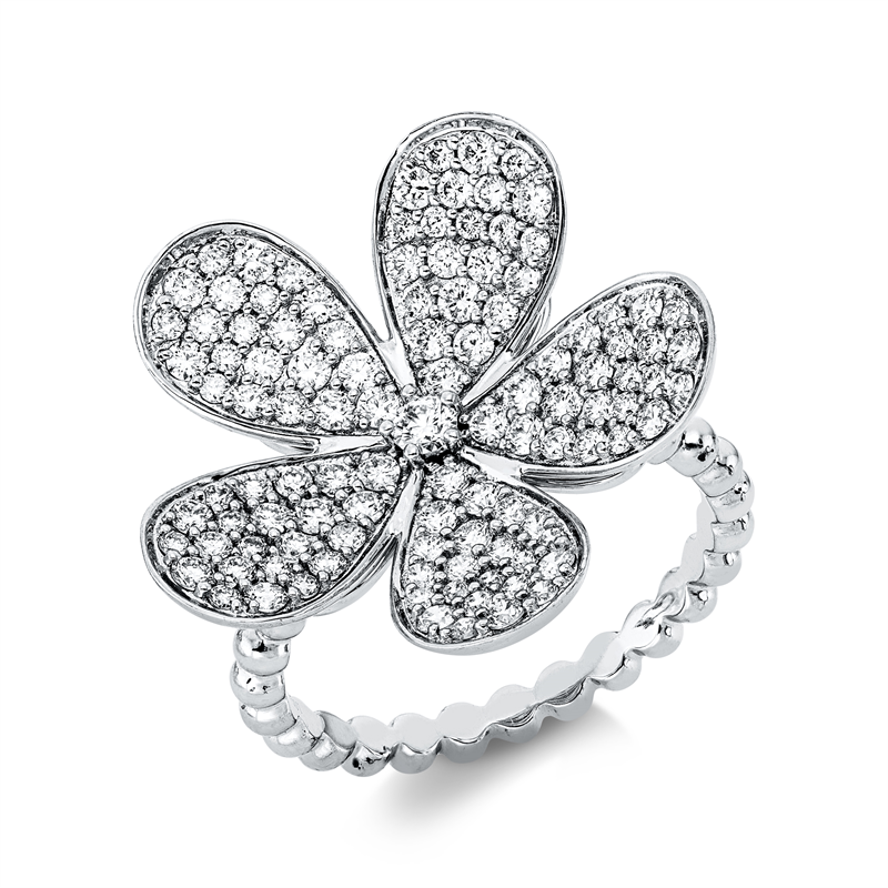 Modern Woman Ring Weißgold 18kt 1,24ct