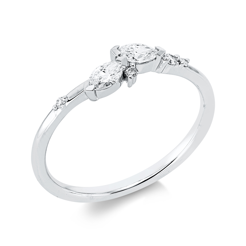 Modern Woman Ring Gelbgold 18kt 0,22ct