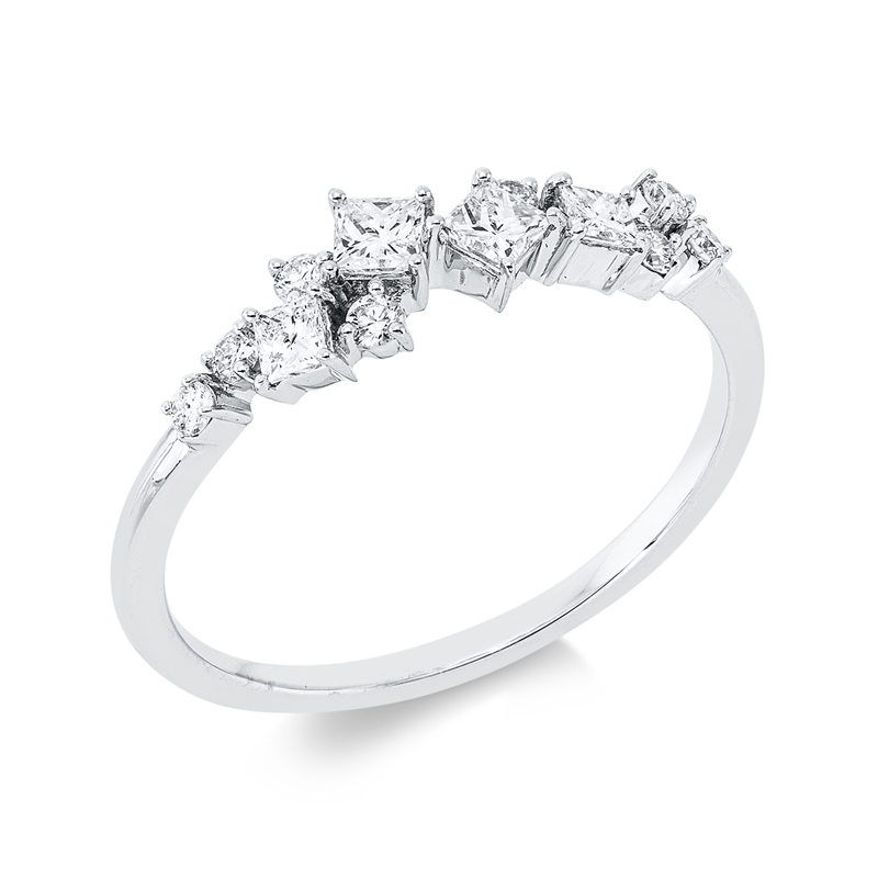 Baguette Ring Weißgold 18kt 0,38ct