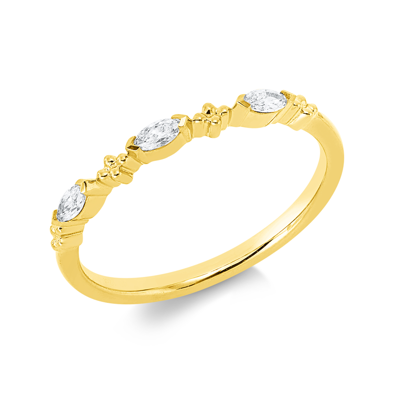 Modern Woman Ring Gelbgold 18kt 0,12ct