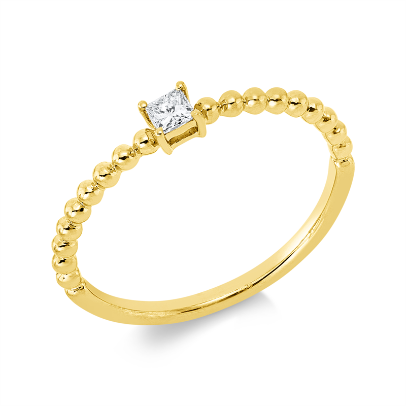 Baguette Ring Gelbgold 18kt 0,09ct
