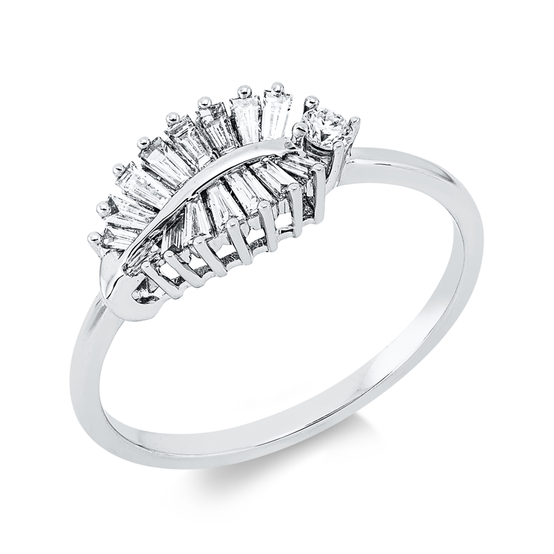 Baguette Ring Weißgold 18kt 0,27ct