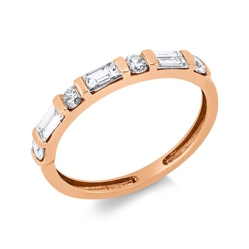 Baguette Ring Rotgold 18kt 0,55ct