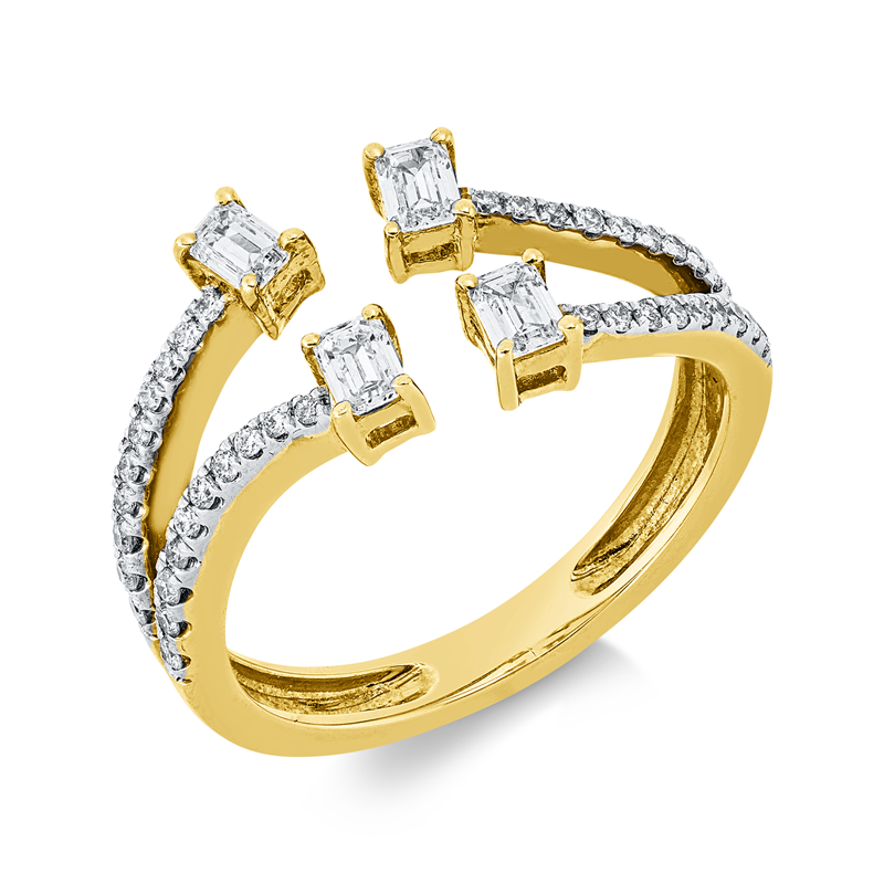 Baguette Ring Gelbgold 18kt 0,58ct