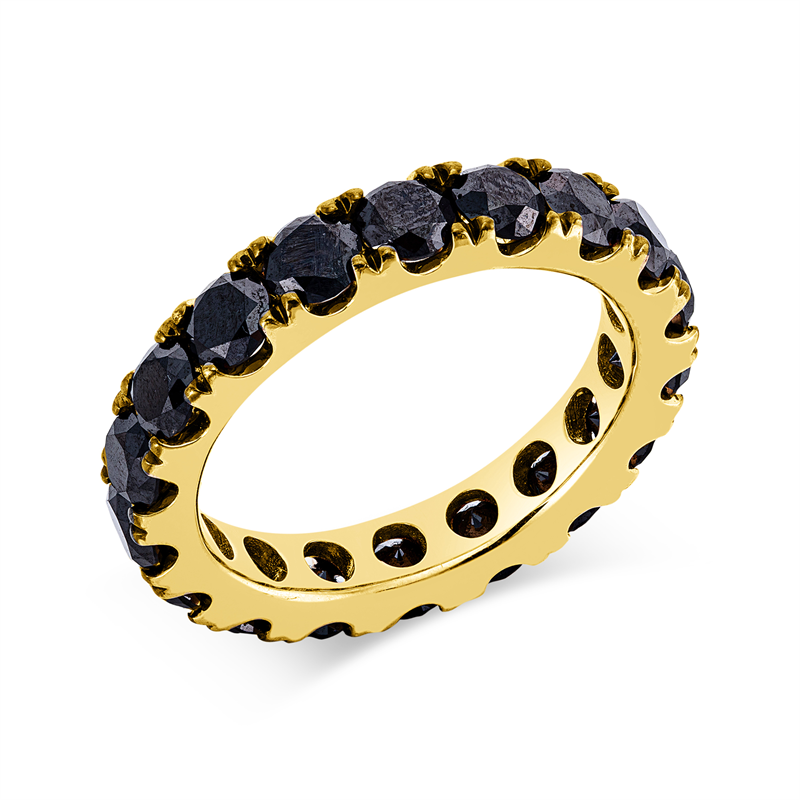 Farbiger Diamant Ring Gelbgold 18kt Ref-1IQ42