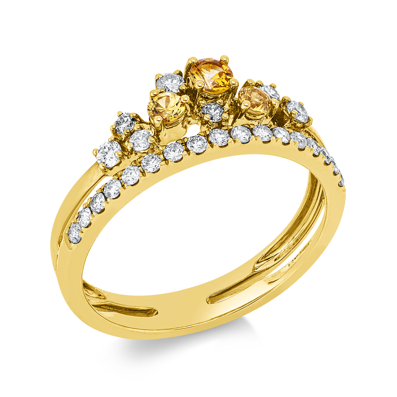 Farbstein Classic Ring Gelbgold 14kt 0,35ct
