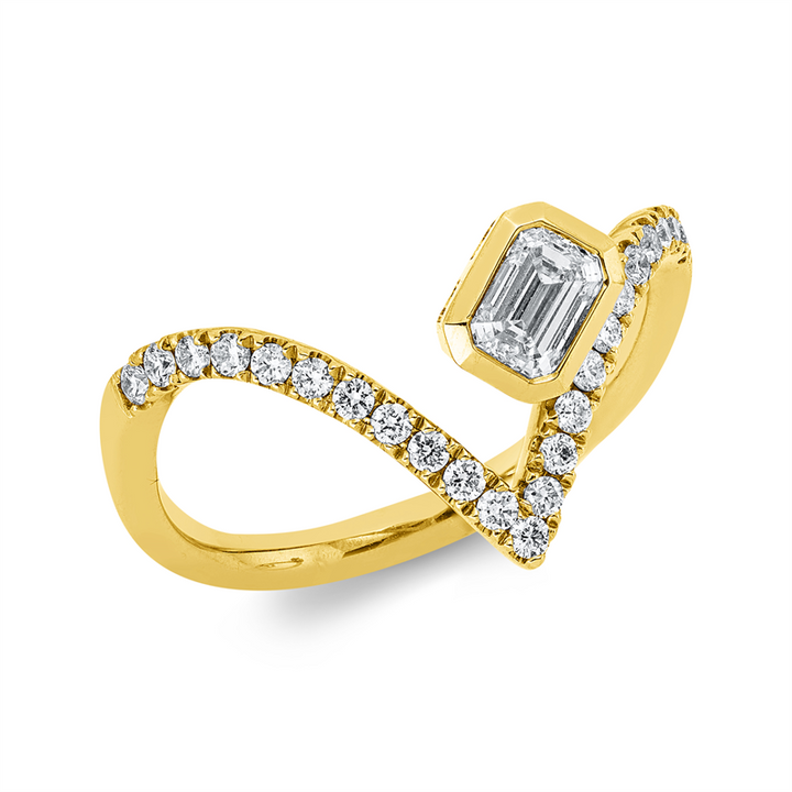 Modern Woman Ring Gelbgold 14kt Ref-1IQ47