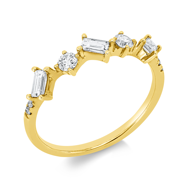 Baguette Ring Gelbgold 14kt 0,46ct