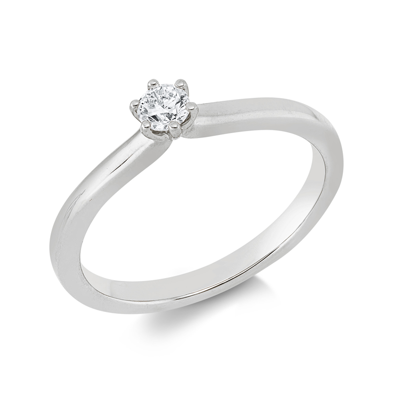 Solitaire Ring Gelbgold 18kt 0,15ct