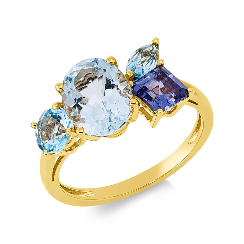 Farbstein Fashion Ring Gelbgold 18kt