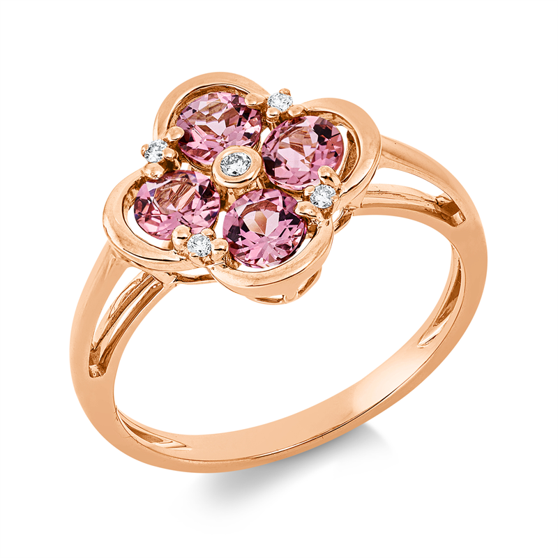 Farbstein Classic Ring Rotgold 18kt 0,05ct