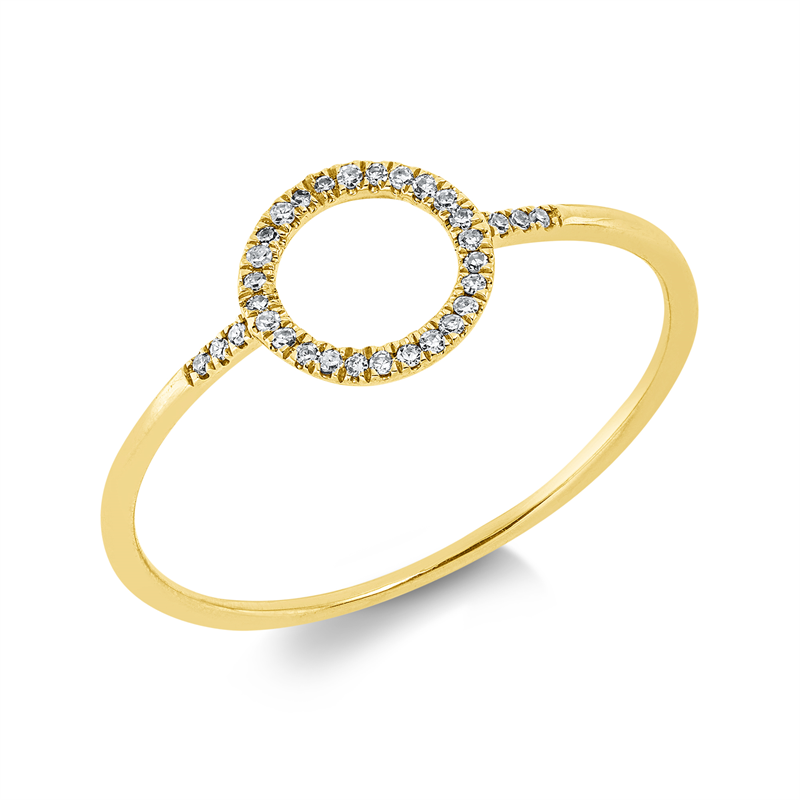 Symbol Ring Weißgold 18kt 0,05ct