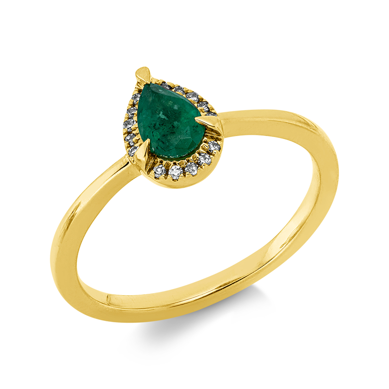 Farbstein Classic Ring Weißgold 18kt 0,04ct