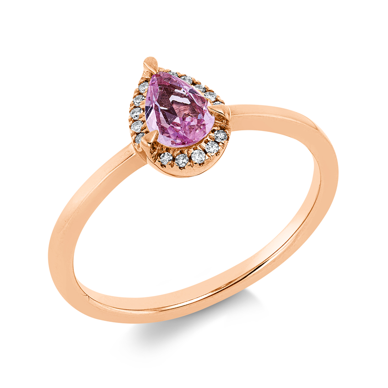 Farbstein Classic Ring Weißgold 18kt 0,04ct