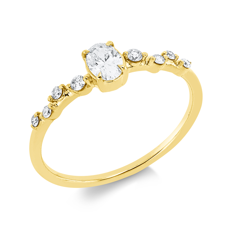 Modern Woman Ring Weißgold 18kt 0,33ct