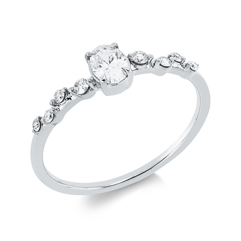Modern Woman Ring Weißgold 18kt 0,33ct