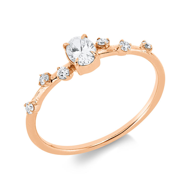 Modern Woman Ring Weißgold 18kt 0,33ct