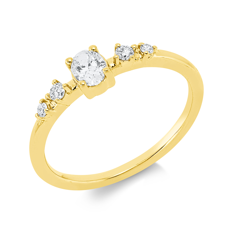 Modern Woman Ring Weißgold 18kt 0,34ct