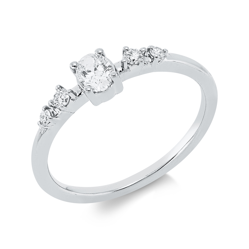 Modern Woman Ring Weißgold 18kt 0,34ct