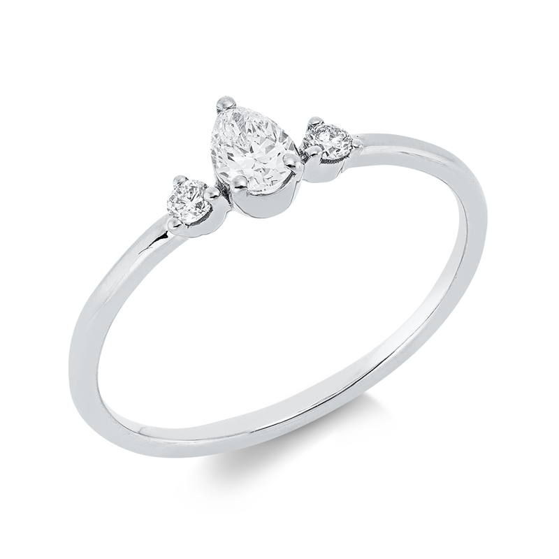 Modern Woman Ring Weißgold 18kt 0,25ct