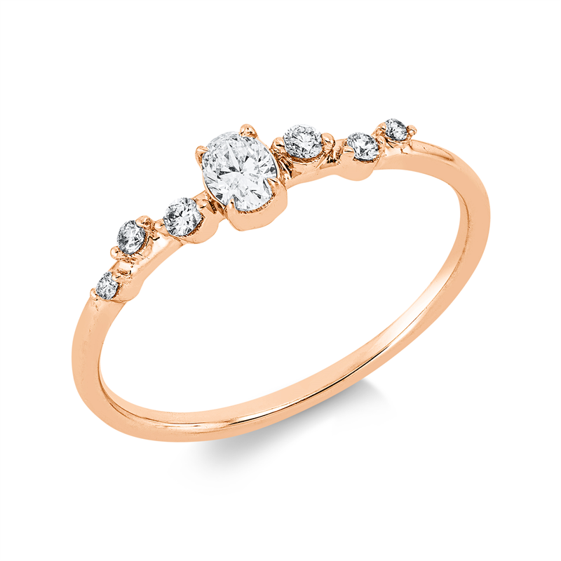 Modern Woman Ring Weißgold 18kt 0,21ct