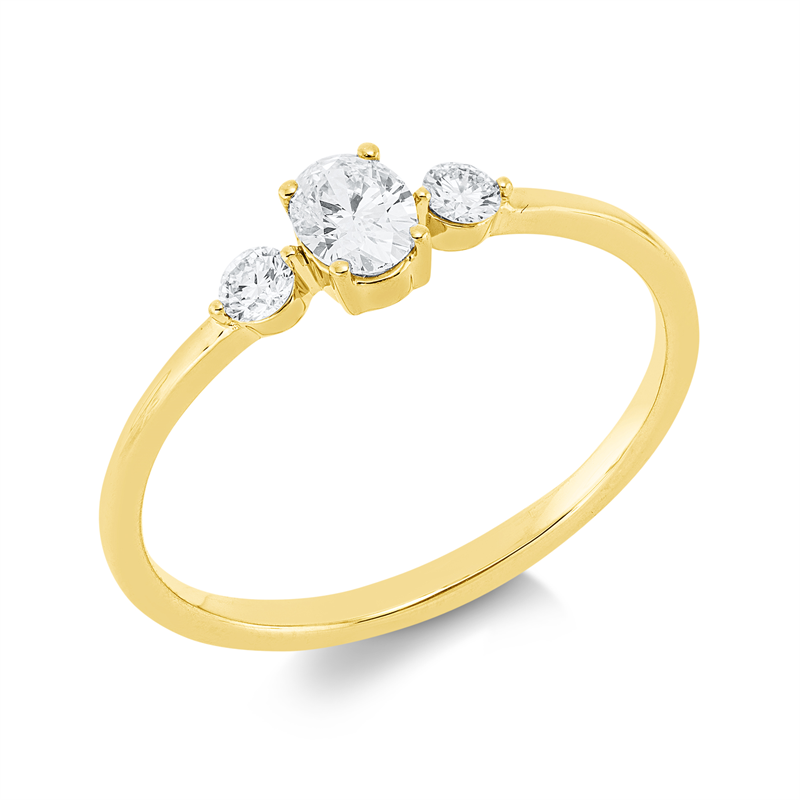 Modern Woman Ring Weißgold 18kt 0,25ct