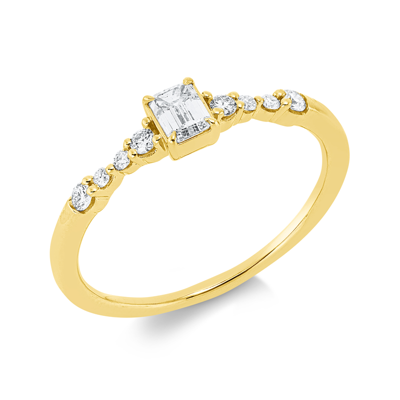 Modern Woman Ring Weißgold 18kt 0,33ct