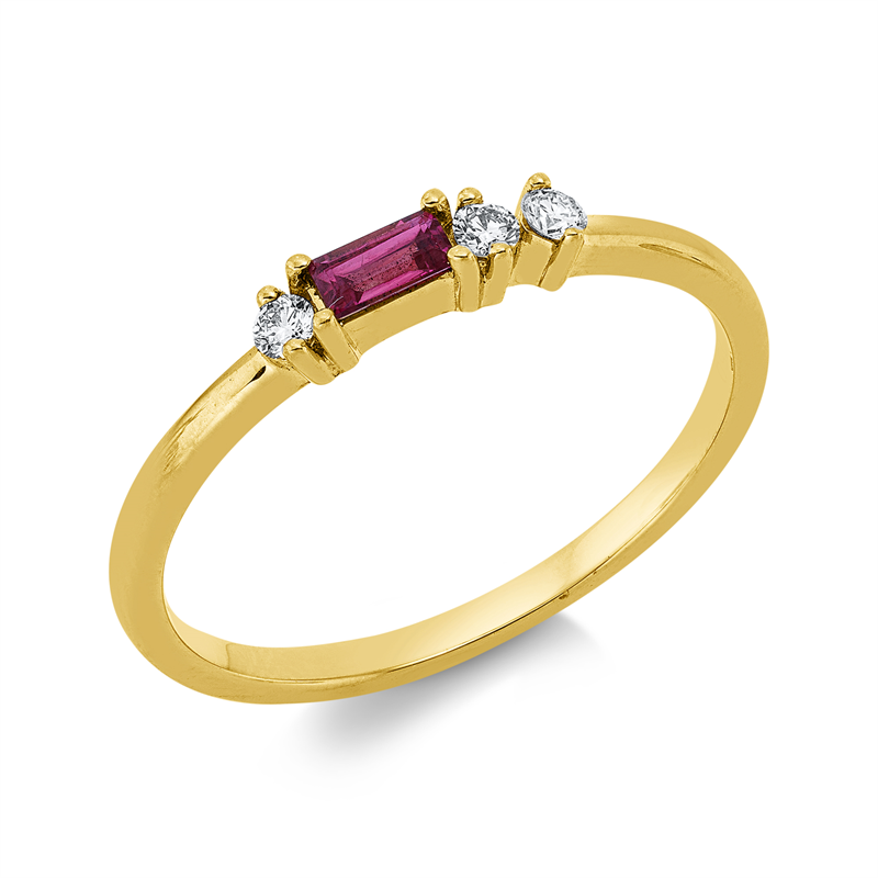 Farbstein Classic Ring Gelbgold 18kt 0,08ct