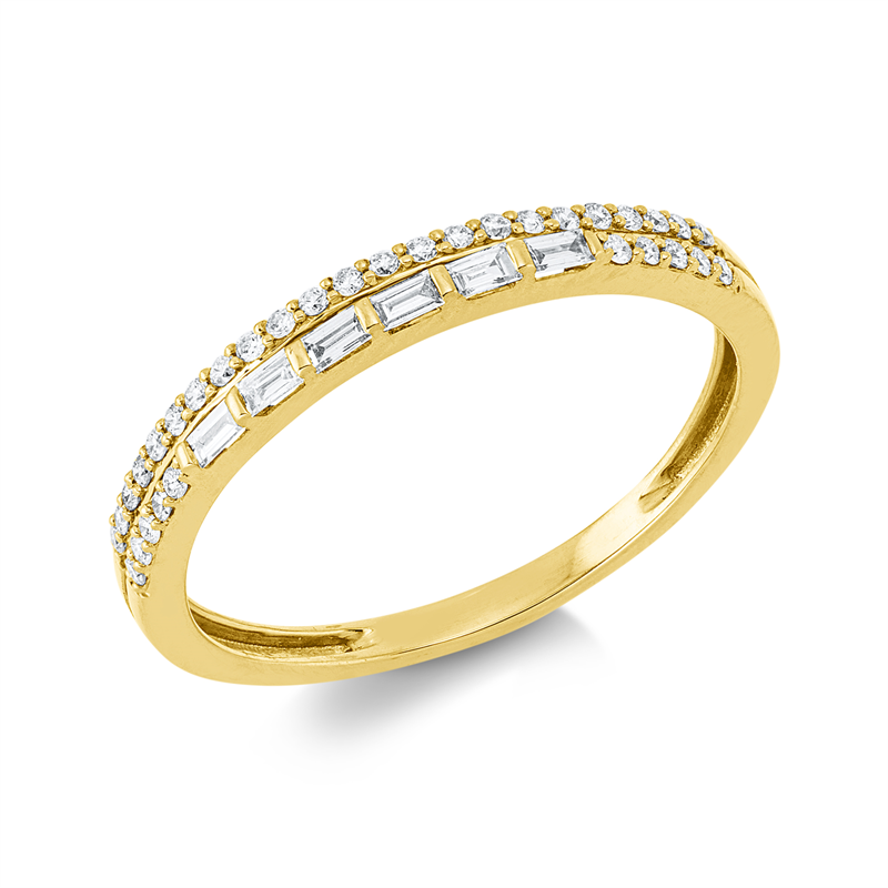 Baguette Ring Gelbgold 18kt 0,21ct