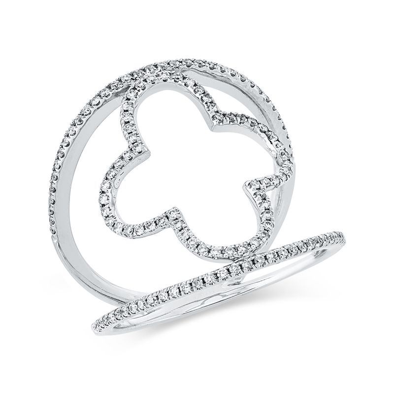 Modern Woman Ring Weißgold 18kt 0,32ct