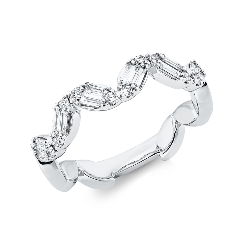 Modern Woman Ring Weißgold 18kt 0,45ct