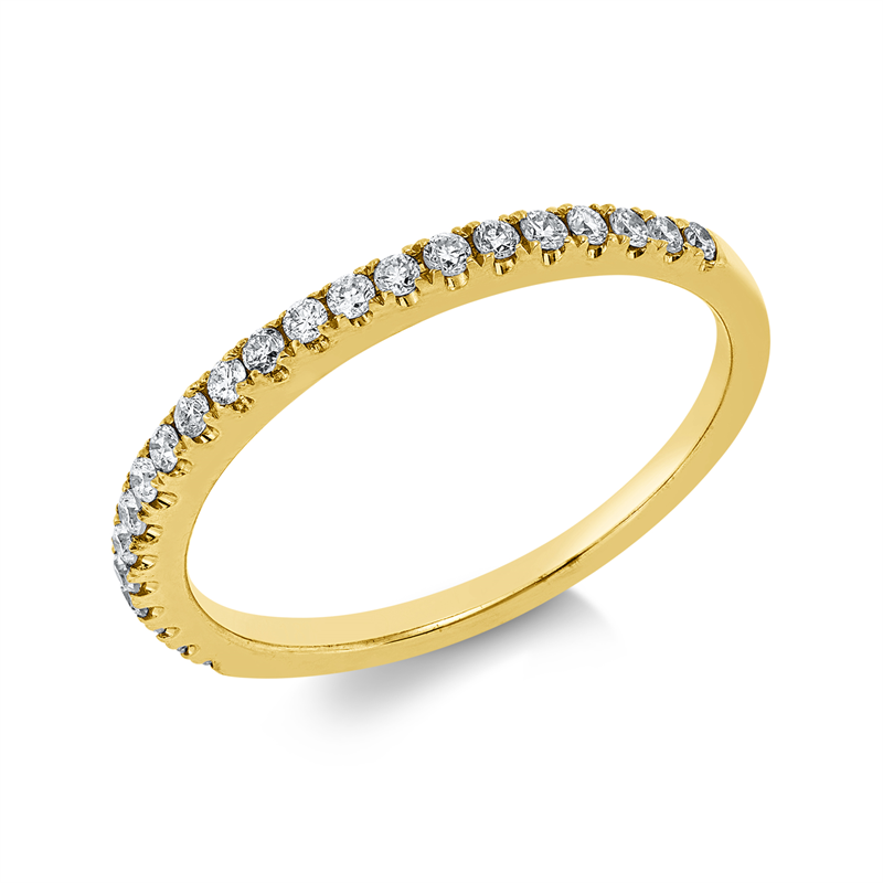 Memoire halb Ring Gelbgold 18kt 0,22ct