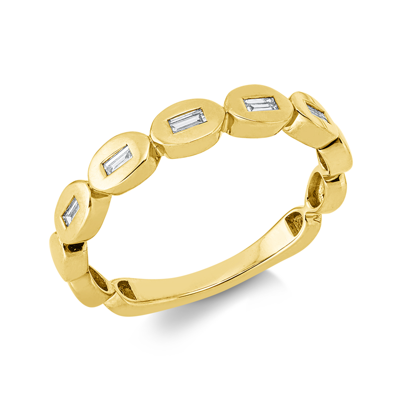 Modern Woman Ring Gelbgold 14kt 0,13ct