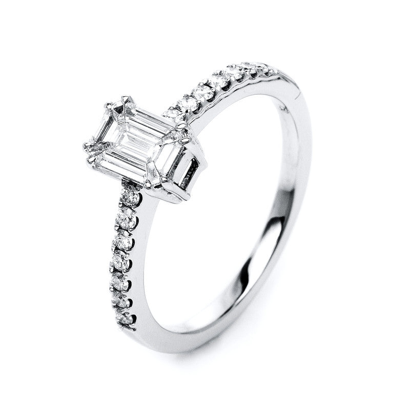 Illusion Classic Ring Weißgold 18kt 0,51ct