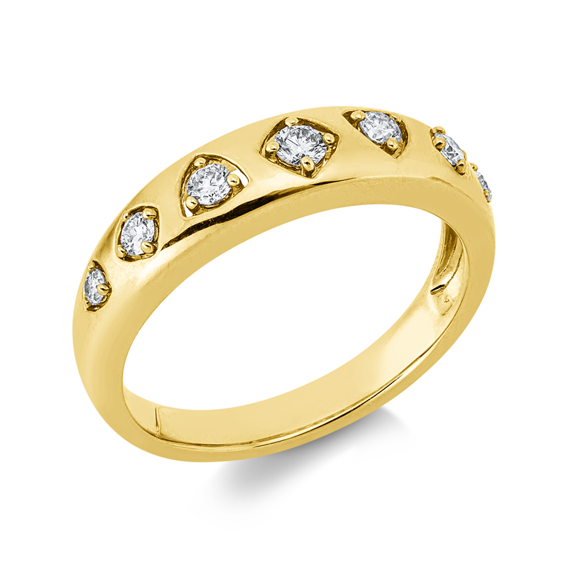 Modern Woman Ring Gelbgold 14kt 0,19ct