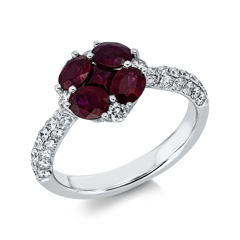 Farbstein Classic Ring Weißgold 18kt 0,67ct