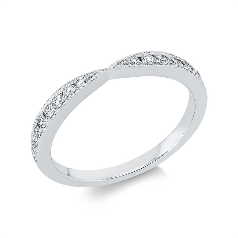 Modern Woman Ring Weißgold 18kt 0,2ct