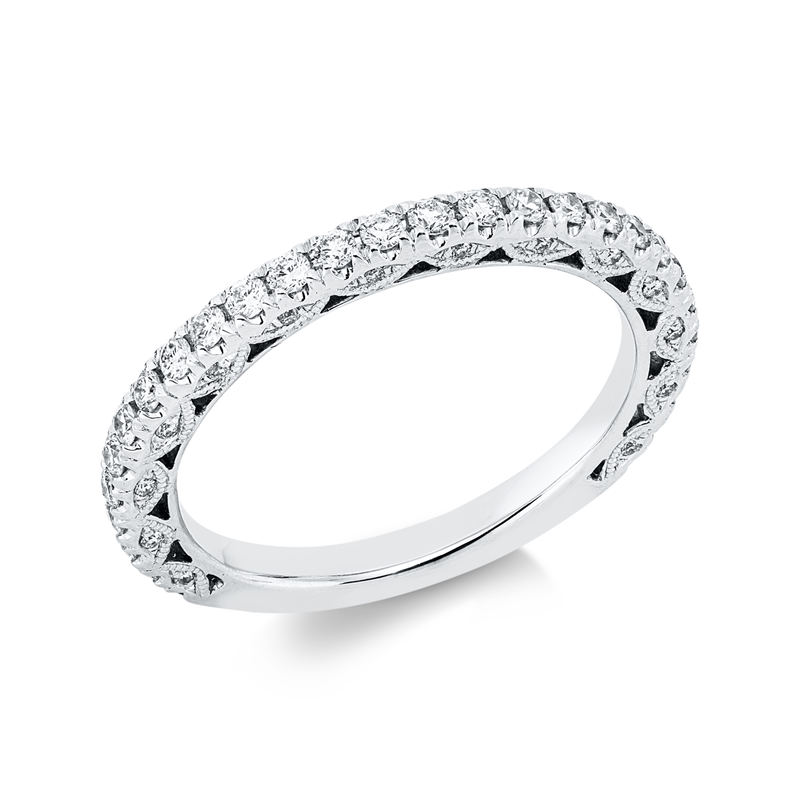 Memoire voll Ring Weißgold 18kt 0,45ct