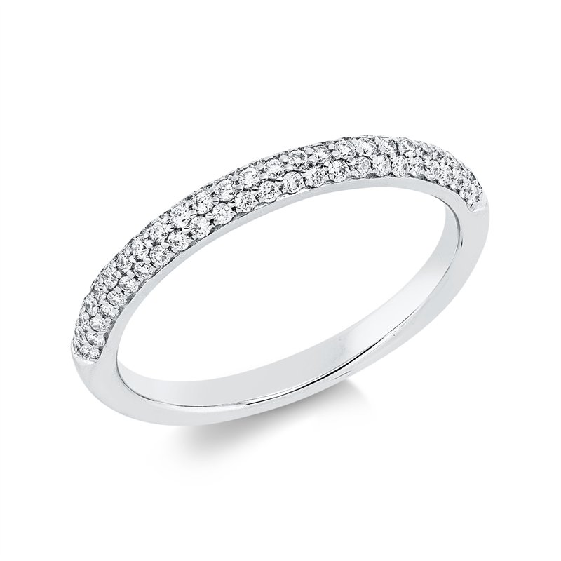 Pavé Ring Weißgold 18kt 0,3ct