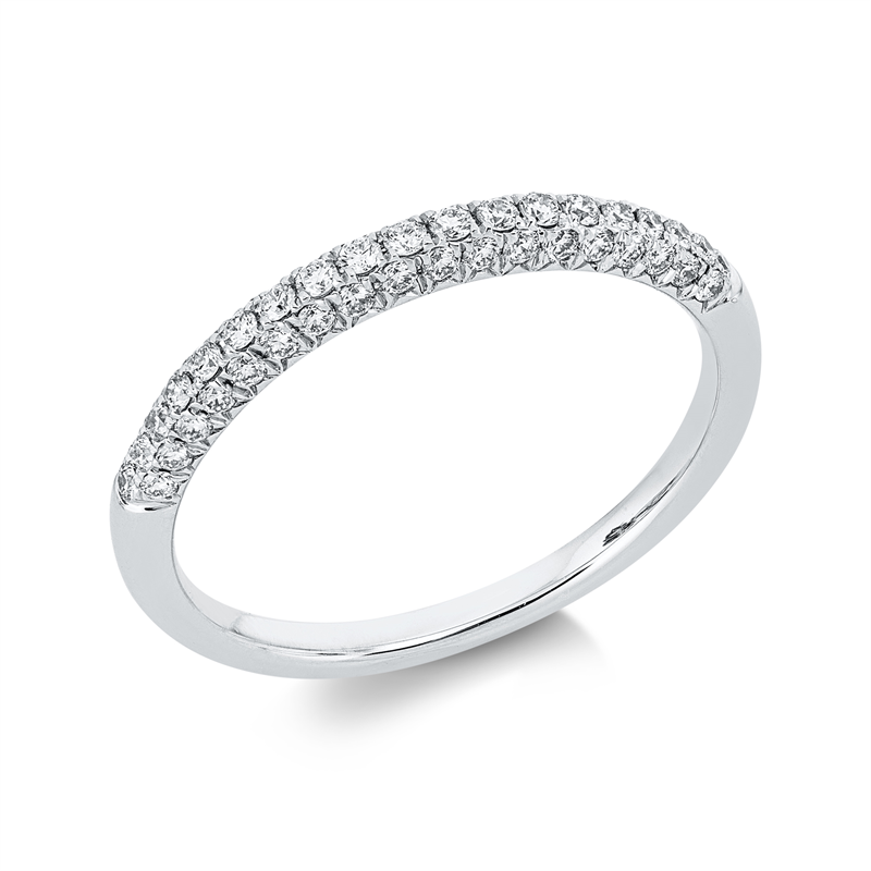 Pavé Ring Weißgold 18kt 0,36ct
