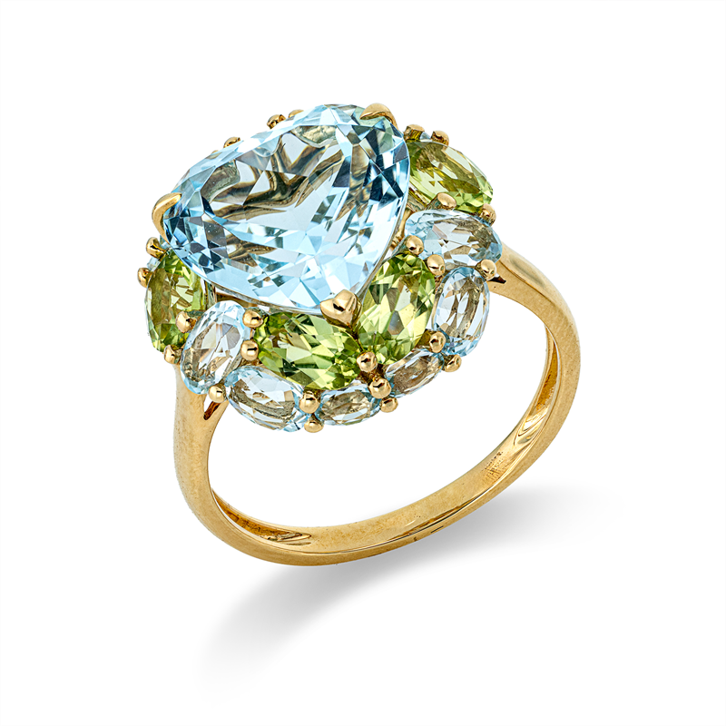 Farbstein Fashion Ring Gelbgold 18kt