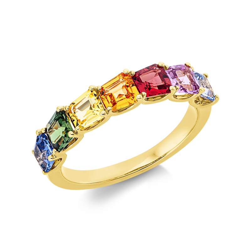 Rainbow & Multicolor Ring Gelbgold 18kt