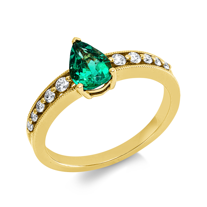 Farbstein Classic Ring Gelbgold 18kt 0,17ct