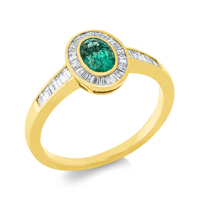 Farbstein Classic Ring Gelbgold 18kt 0,28ct
