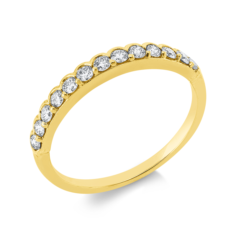 Memoire halb Ring Gelbgold 18kt 0,33ct