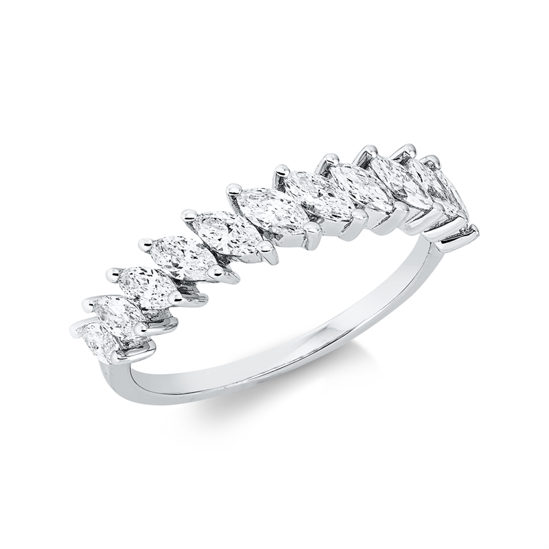 Exklusiv Ring Weißgold 18kt 0,78ct