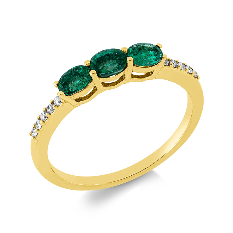 Farbstein Classic Ring Gelbgold 18kt 0,06ct