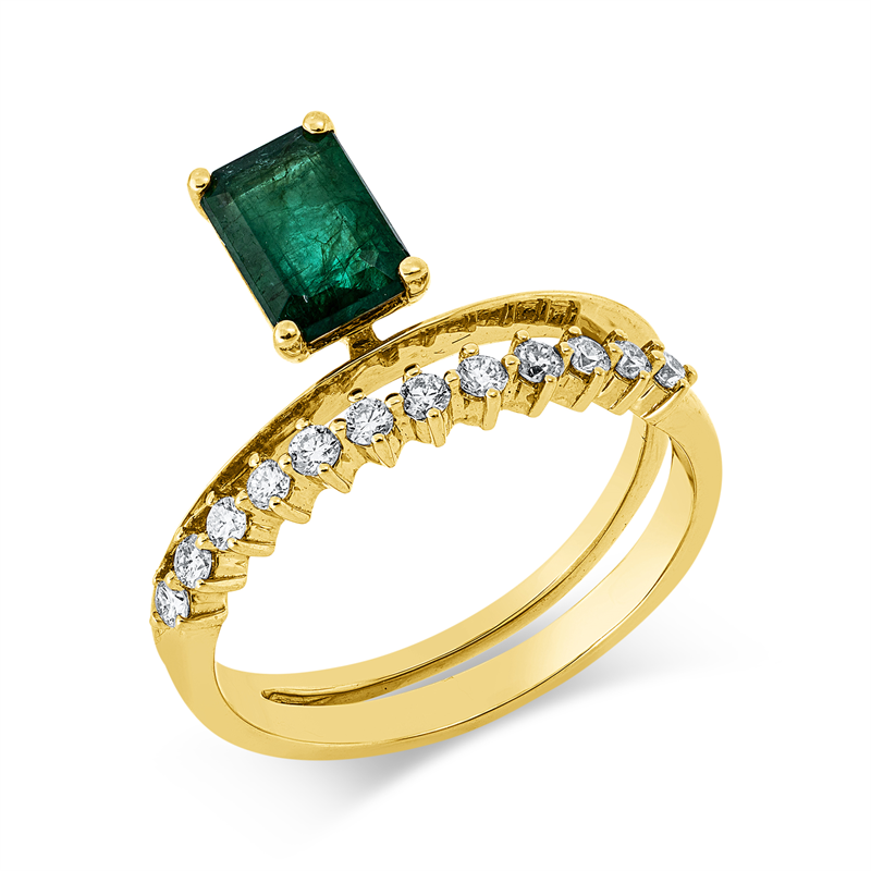 Farbstein Classic Ring Gelbgold 18kt 0,22ct
