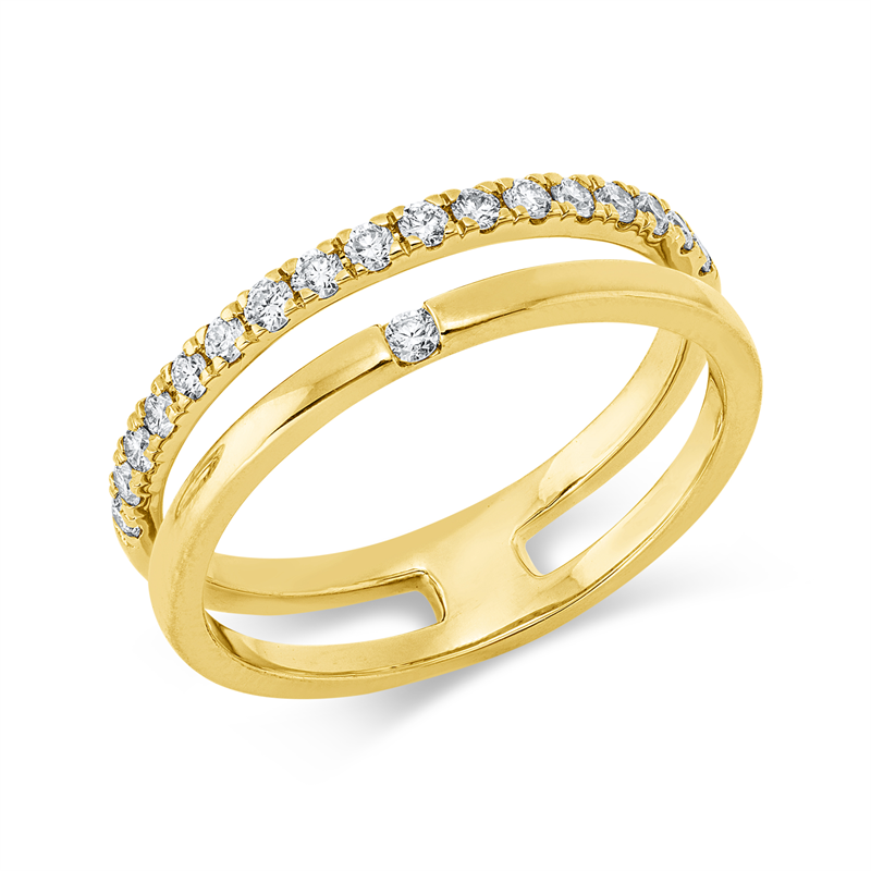 Modern Woman Ring Weißgold 18kt 0,29ct